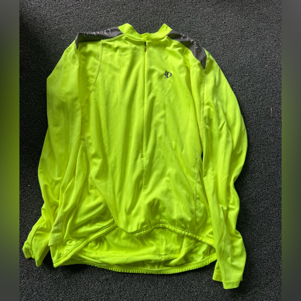 Pearl Izumi Neon Yellow Long Sleeve cycling jerseys